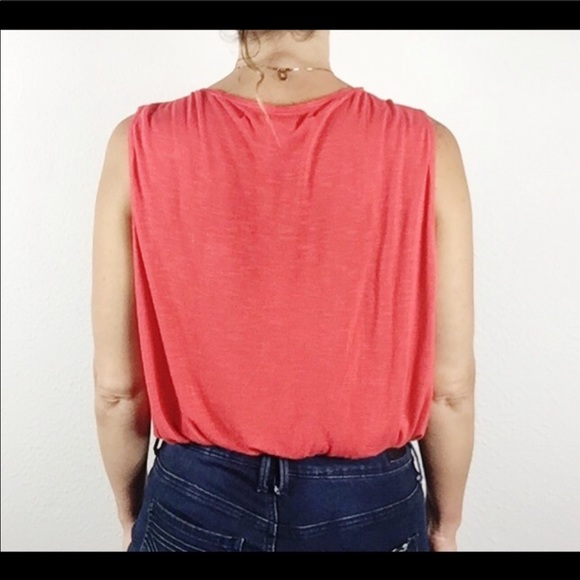 Max Studio Sleeveless V Neck Top Small A215 - Picture 2 of 3